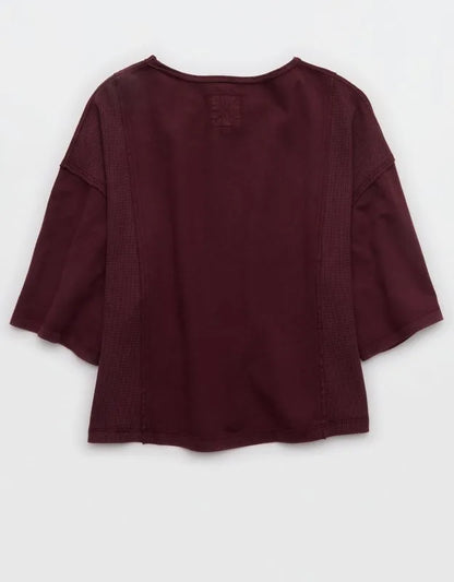 Aerie Unwind Waffle T-Shirt