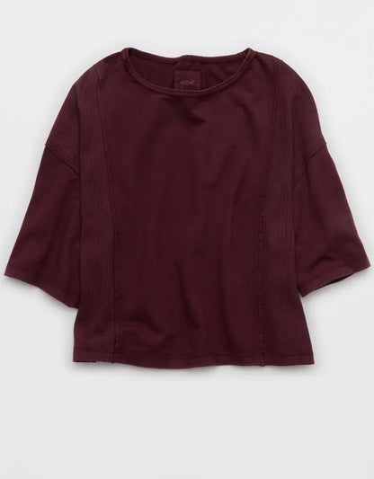 Aerie Unwind Waffle T-Shirt