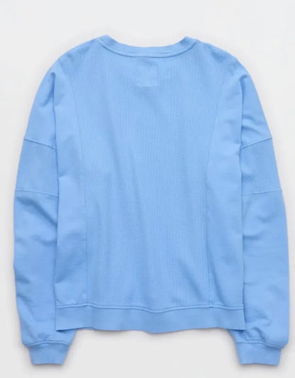 Aerie Unwind Waffle Long Sleeve T-Shirt