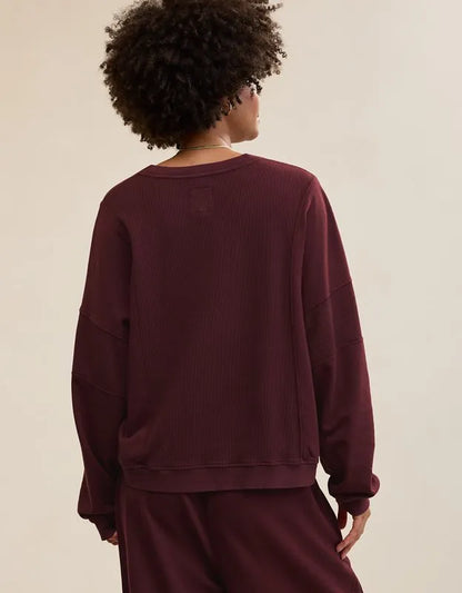 Aerie Unwind Waffle Long Sleeve T-Shirt