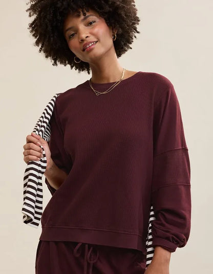 Aerie Unwind Waffle Long Sleeve T-Shirt