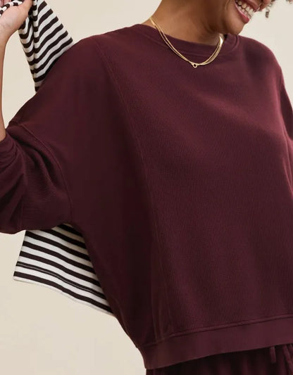 Aerie Unwind Waffle Long Sleeve T-Shirt