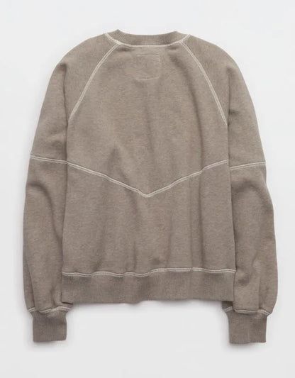 Aerie Go-To Classic Length Crew Sweatshirt