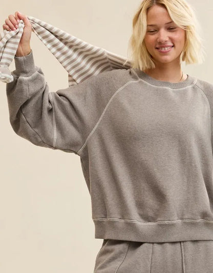 Aerie Go-To Classic Length Crew Sweatshirt