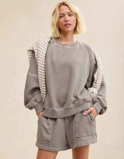 Aerie Go-To Classic Length Crew Sweatshirt