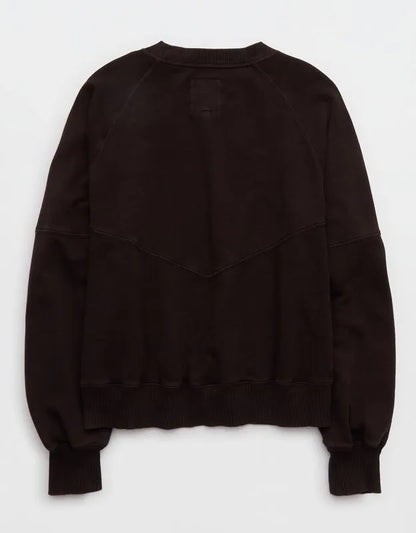 Aerie Go-To Classic Length Crew Sweatshirt