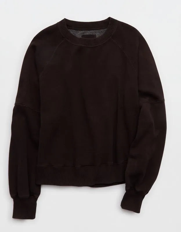 Aerie Go-To Classic Length Crew Sweatshirt