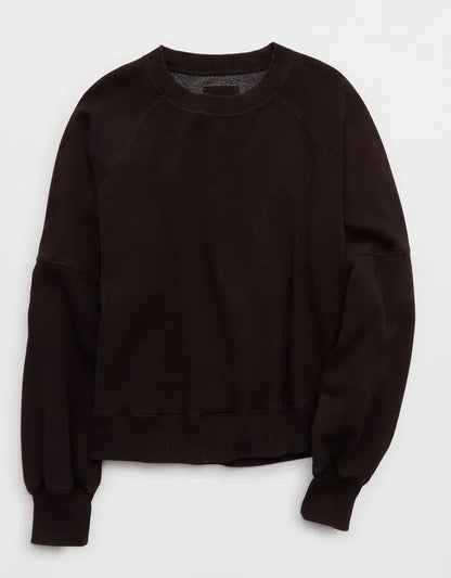 Aerie Go-To Classic Length Crew Sweatshirt