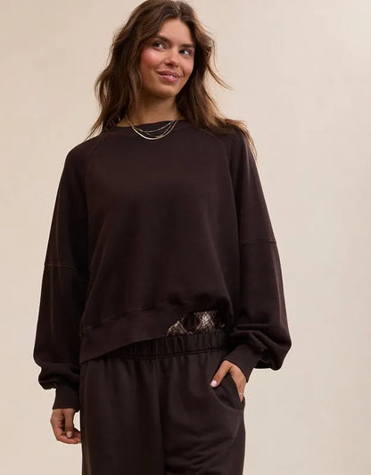 Aerie Go-To Classic Length Crew Sweatshirt