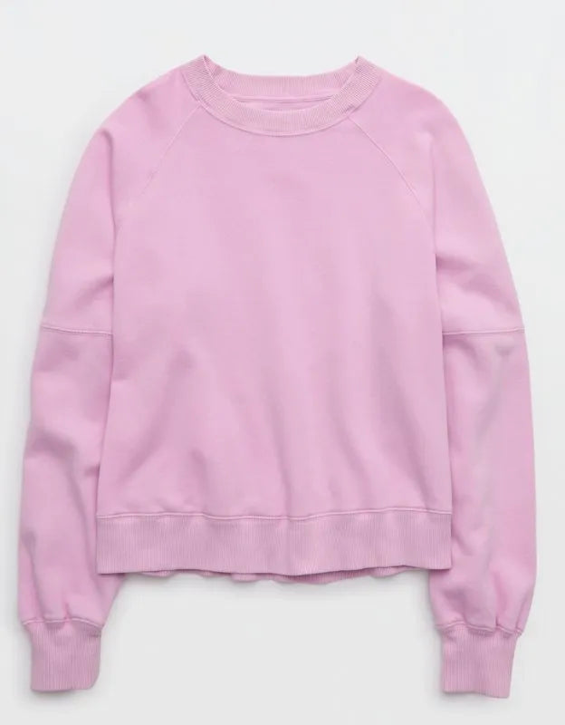 Aerie Go-To Classic Length Crew Sweatshirt