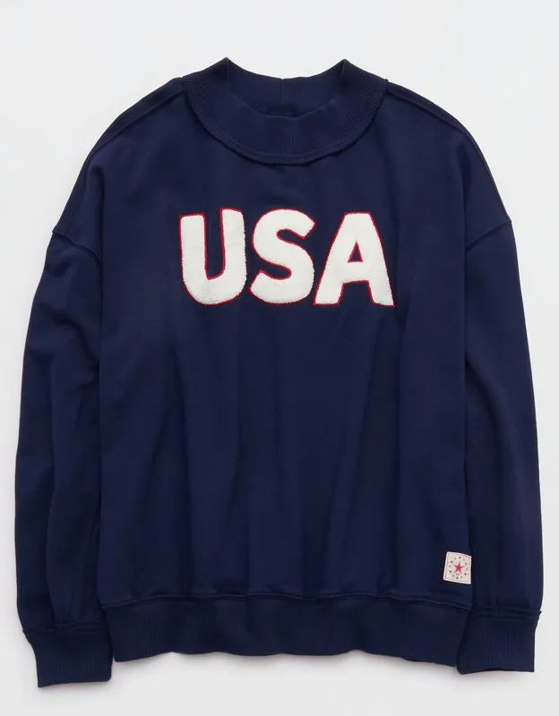 Aerie Alumni Mockneck Sweatshirt