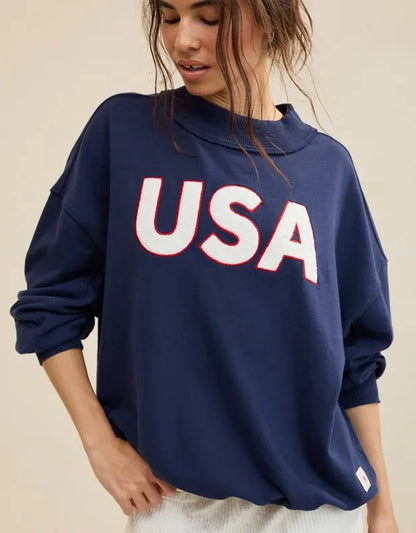 Aerie Alumni Mockneck Sweatshirt