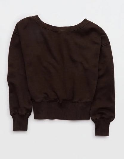 Aerie Go-To Off The Shoulder Sweatshirt