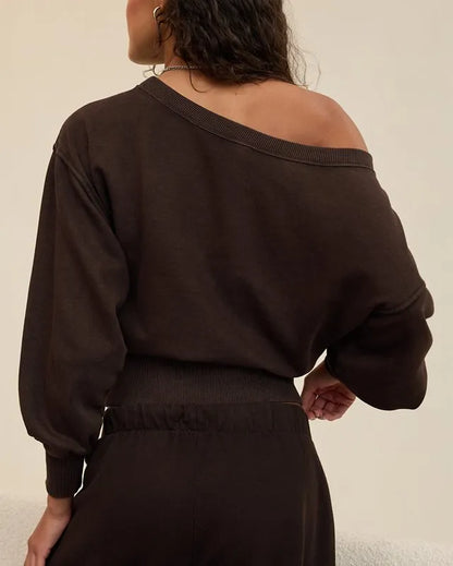 Aerie Go-To Off The Shoulder Sweatshirt