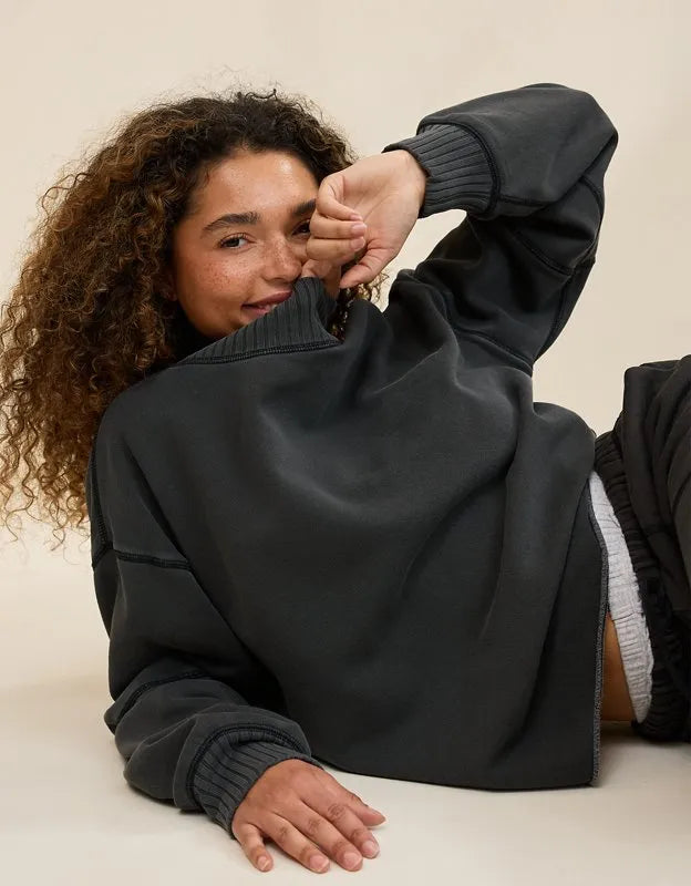 Aerie Layover Mockneck Sweatshirt