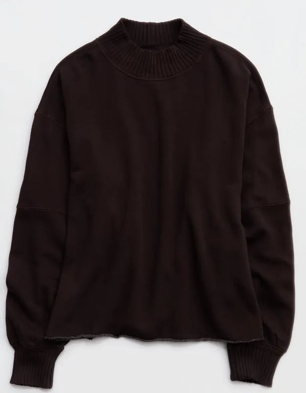 Aerie Layover Mockneck Sweatshirt