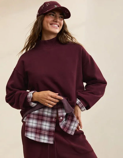 Aerie Layover Mockneck Sweatshirt