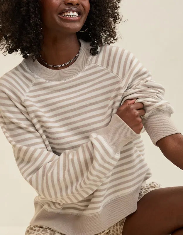 Aerie Go-To Classic Length Crew Sweatshirt