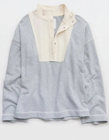Aerie Quarter Snap Sweatshirt