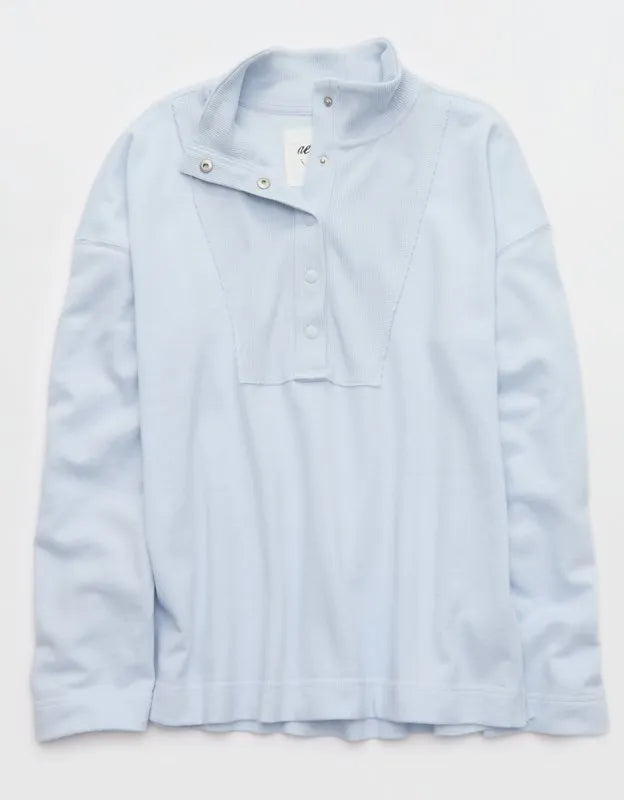 Aerie Quarter Snap Sweatshirt