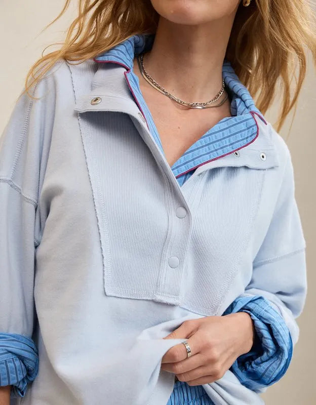 Aerie Quarter Snap Sweatshirt