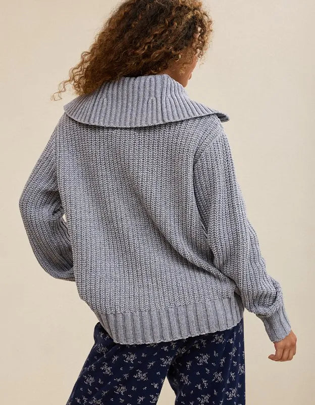 Aerie So Nostalgic Quarter Zip Sweater
