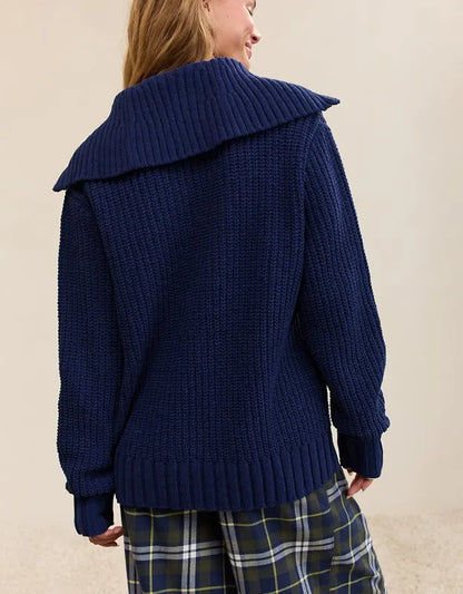 Aerie So Nostalgic Quarter Zip Sweater