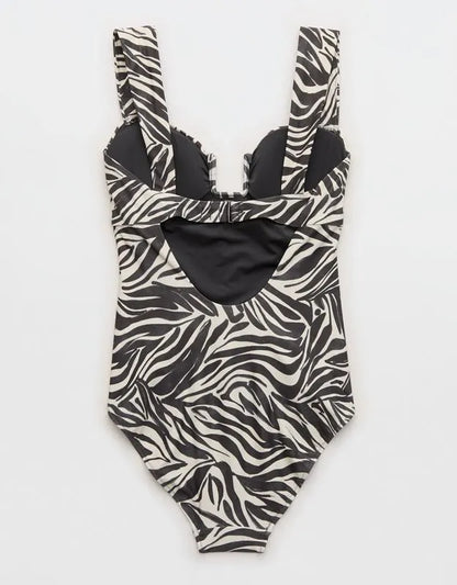 Aerie Bandeau Full Coverage One Piece Swimsuit
