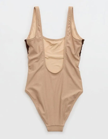 Aerie Babewatch Crochet One Piece Swimsuit