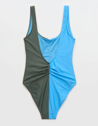 Aerie Ruched Full Coverage One Piece Swimsuit