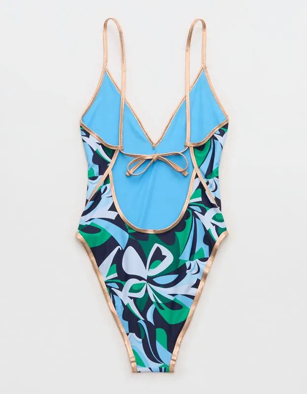 Aerie Super V One Piece Swimsuit