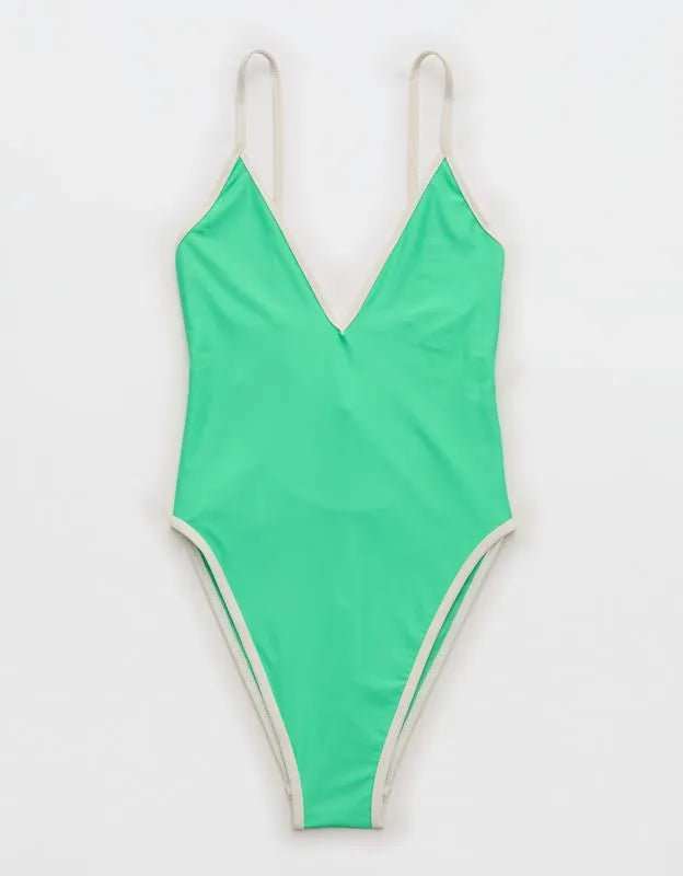 Aerie Super V One Piece Swimsuit