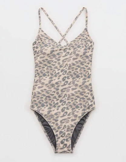 Aerie Strappy Full Coverage One Piece Swimsuit