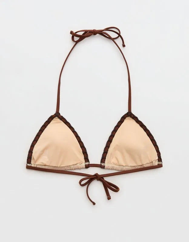 Aerie Crochet String Triangle Bikini Top