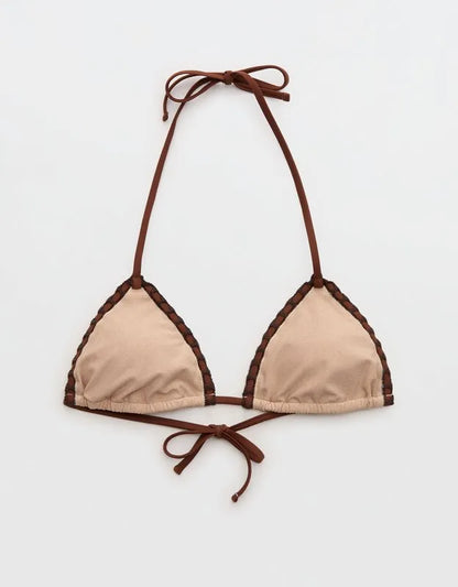 Aerie Crochet String Triangle Bikini Top