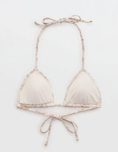Aerie Pique String Triangle Bikini Top