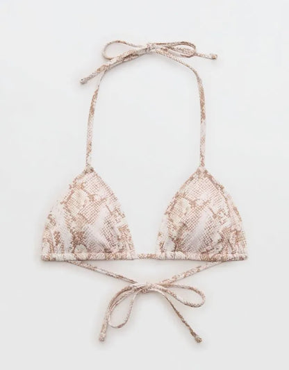 Aerie Pique String Triangle Bikini Top