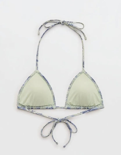 Aerie Pique String Triangle Bikini Top
