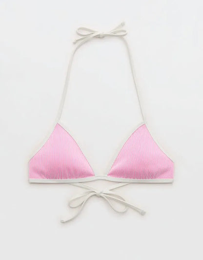 Aerie Ribbed Halter Triangle Bikini Top