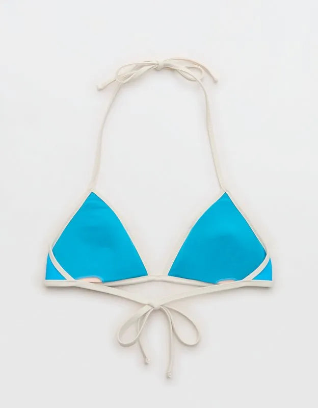 Aerie Halter Binding Triangle Bikini Top