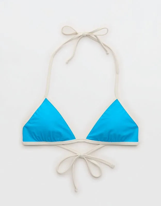 Aerie Halter Binding Triangle Bikini Top