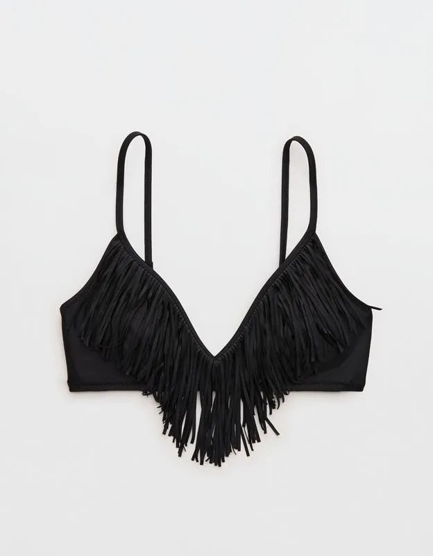 Aerie Skinny Strap Voop Bikini Top