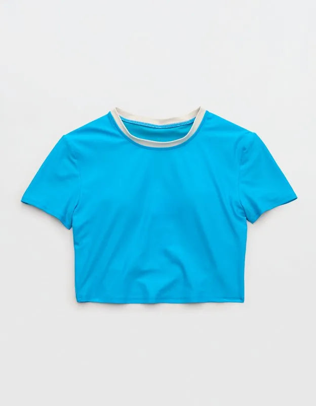 Aerie Crop Tee Bikini Top