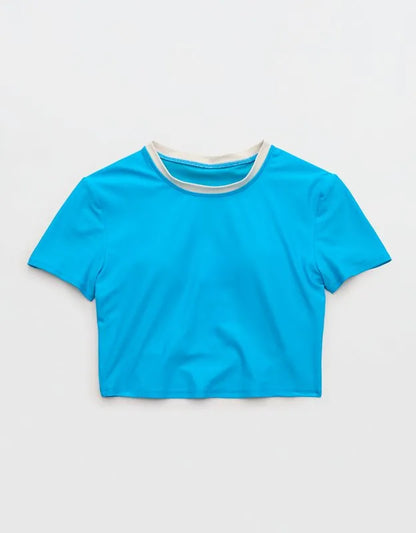 Aerie Crop Tee Bikini Top