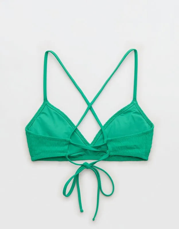 Aerie Skinny Strap Voop Bikini Top
