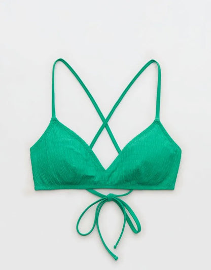 Aerie Skinny Strap Voop Bikini Top