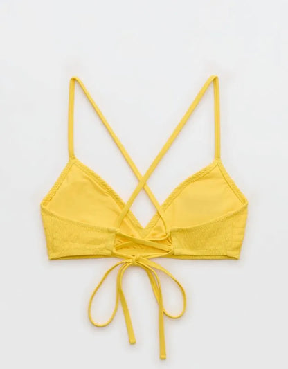 Aerie Skinny Strap Voop Bikini Top