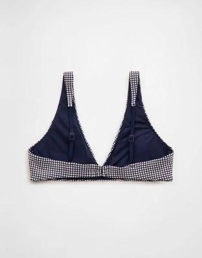 Aerie Seersucker Wide Strap Voop Bikini Top