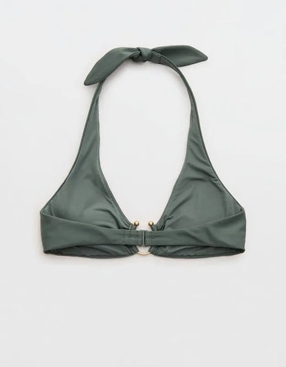 Aerie Horseshoe Ring Halter Voop Bikini Top