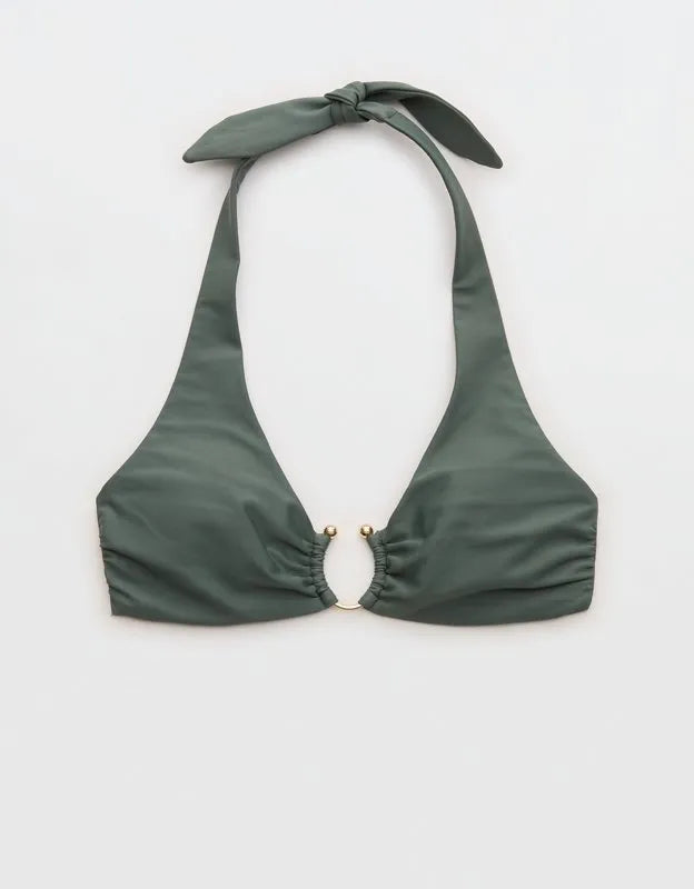 Aerie Horseshoe Ring Halter Voop Bikini Top